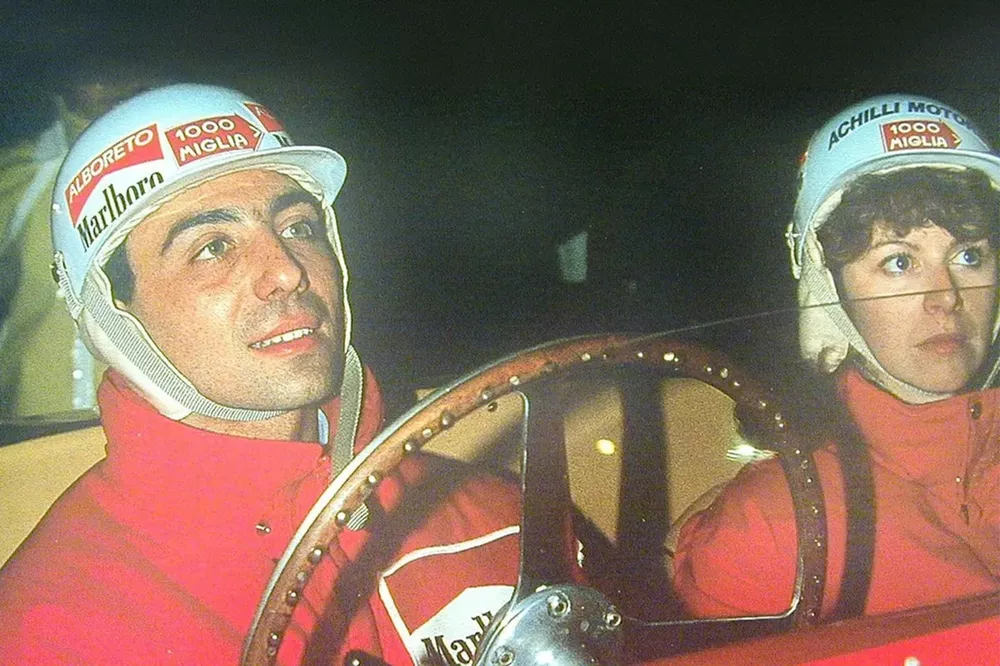 Michele e Nadia Alboreto alla Mille Miglia