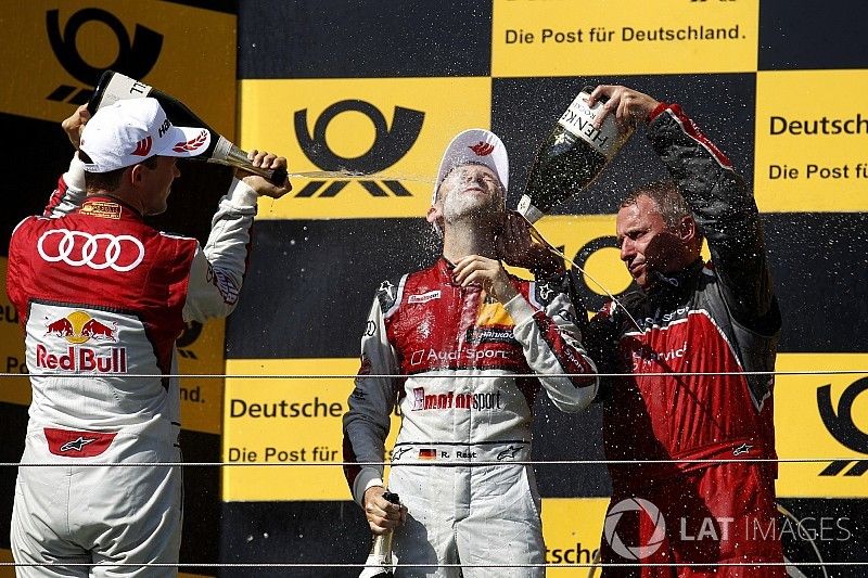 Podium: Mattias Ekström, Audi Sport Team Abt Sportsline, Audi A5 DTM and René Rast, Audi Sport Team Rosberg, Audi RS 5 DTM