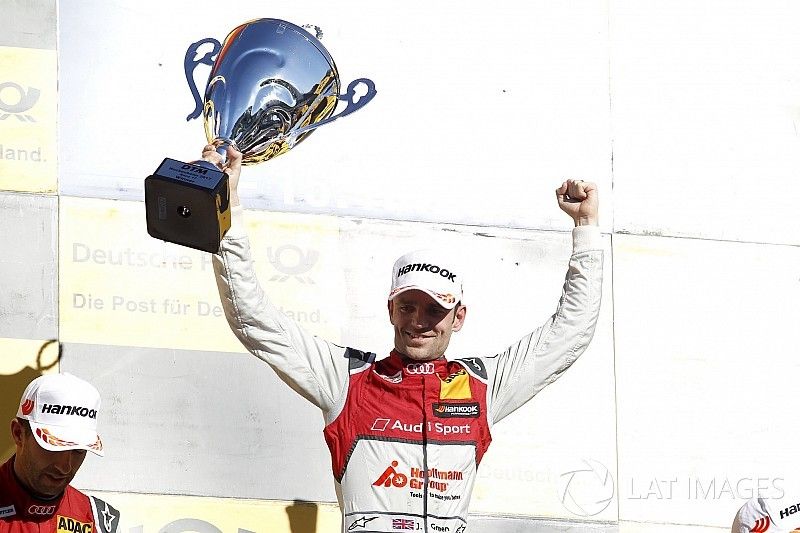 Podio: Ganador de la carrera Jamie Green, Audi Sport Team Rosberg, Audi RS 5 DTM