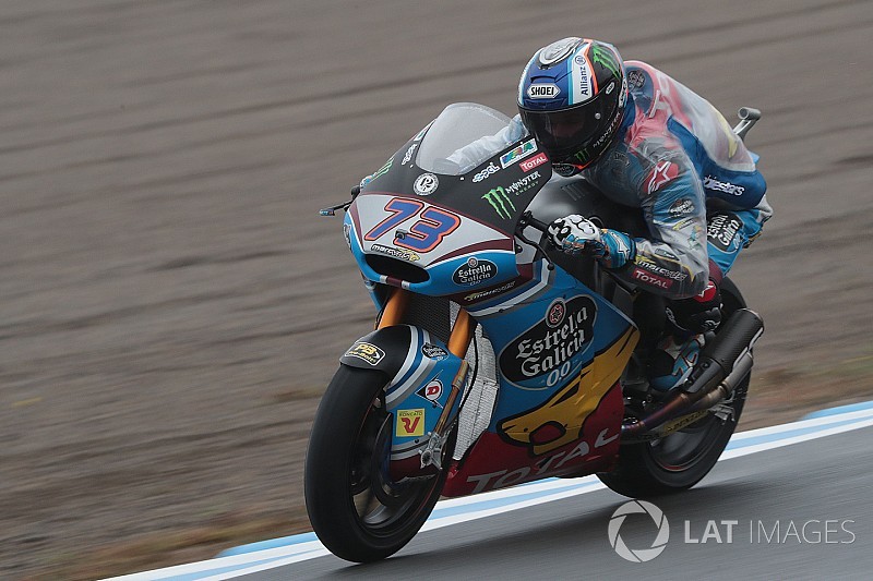 Marquez wint natte GP Japan, Morbidelli en Luthi komen tekort