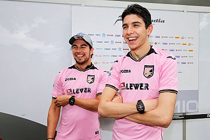 Fotogallery: Ocon e Perez, dal rosa Force India a quello del... Palermo!