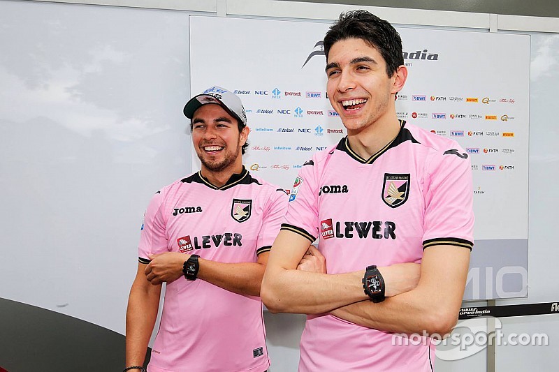 Fotogallery: Ocon e Perez, dal rosa Force India a quello del... Palermo!