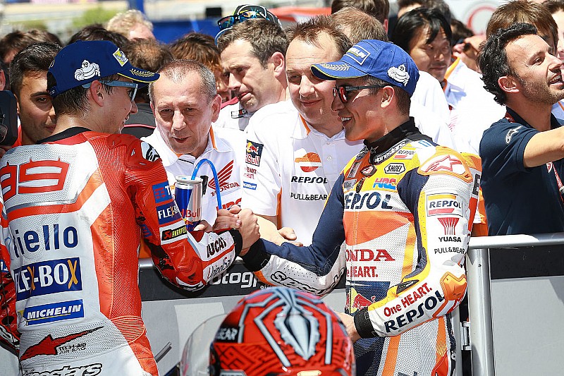 Marquez scherza su Lorenzo in Honda: "Avevo chiesto un compagno forte, ma non così tanto"