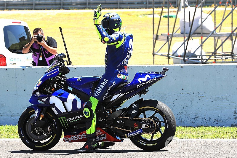 Egész hétvégén szenved Rossi Spanyolországban, az időmérő sem volt kivétel