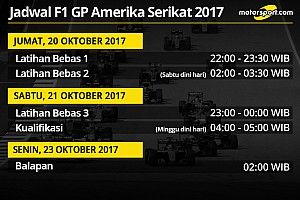 Jadwal lengkap F1 GP Amerika Serikat 2017