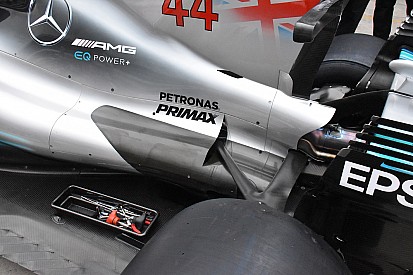 Mercedes: il cofano motore ora arriva fino al pilone dell'ala posteriore