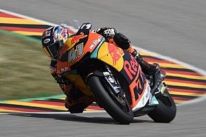 Sachsenring Moto2: Binder holds off Mir for first win