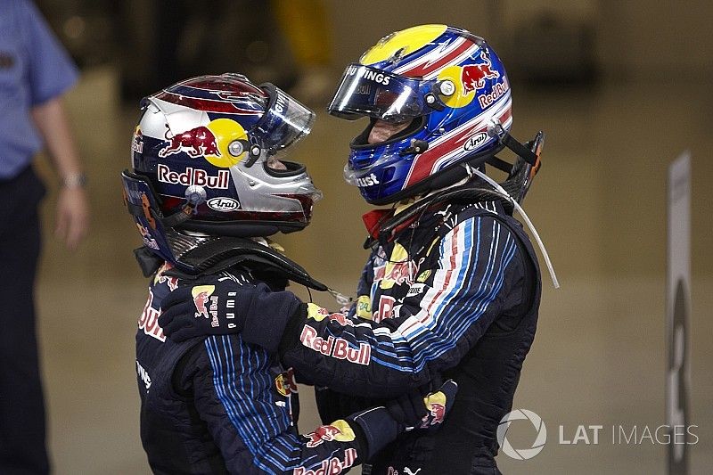 Winner Sebastian Vettel, Red Bull Racing, second place Mark Webber, Red Bull Racing