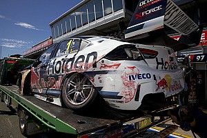 Crashed Whincup Holden set for overnight repair
