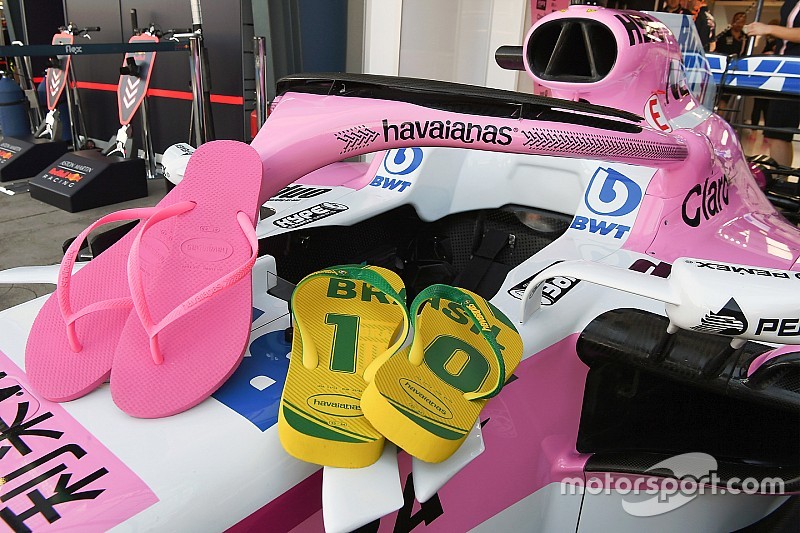 Halo Force India disponsori sandal jepit Havaianas