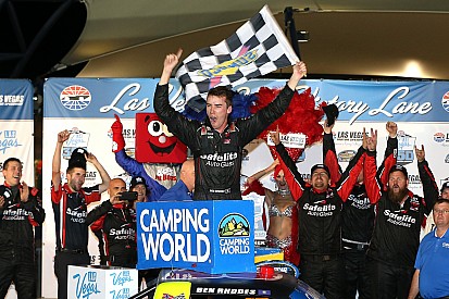 Ben Rhodes claims first Truck win in thrilling finish at Las Vegas