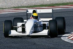 Ganz in Weiß: Als Senna einen McLaren-Lamborghini testete
