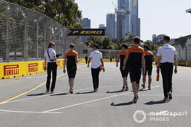 Mclaren on their track walk