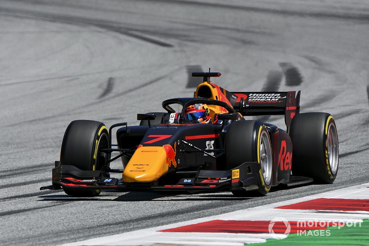 F2シュピールベルク2予選:角田裕毅、デビュー2戦目にして初のポールポジション獲得!