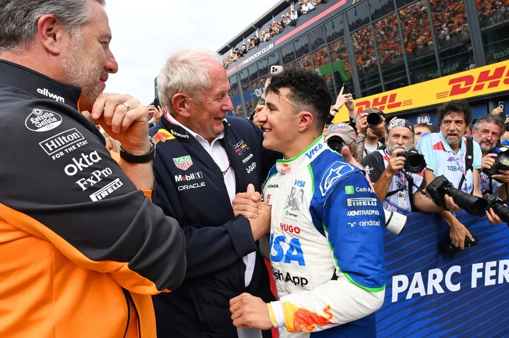 Isack Hadjar, Racing Bulls, Helmut Marko, Red Bull Racing, Zak Brown, McLaren