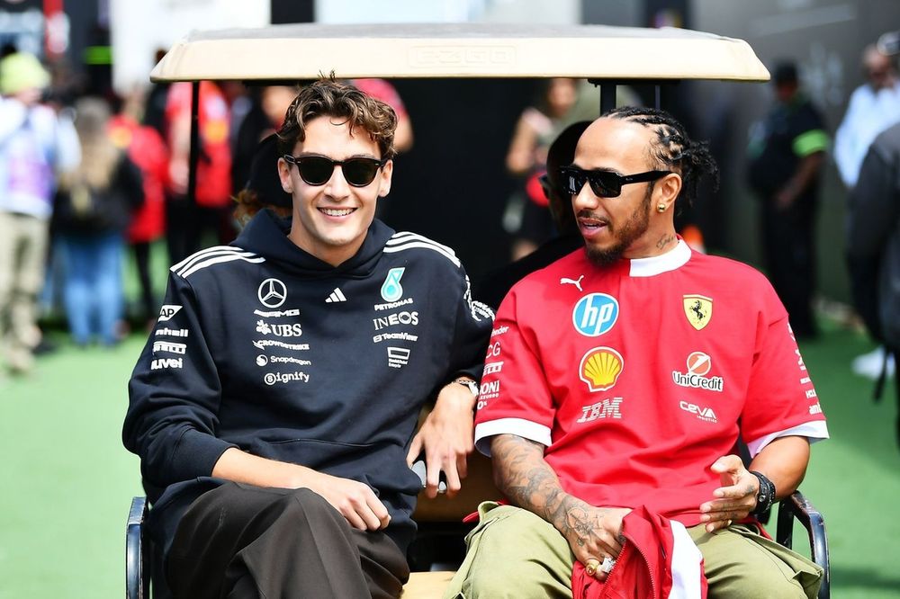 George Russell believes a controversial stewards verdict denied Lewis Hamilton a breakthrough Ferrari podium | ScuderiaFans.com