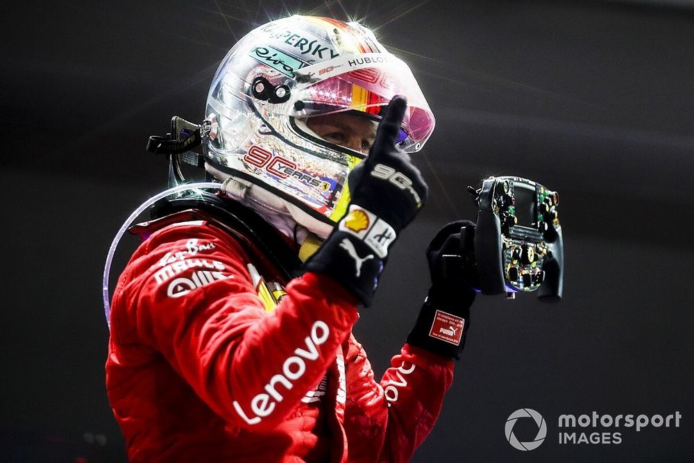 Winnaar Sebastian Vettel, Ferrari