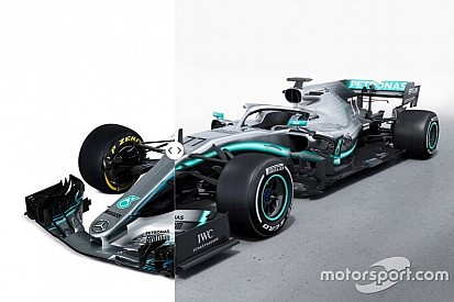 Vergleich Design Formel-1-Autos 2018 vs. 2019: Mercedes