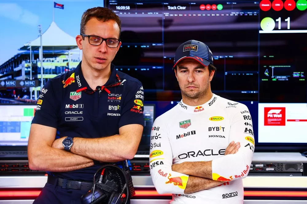 Sergio Perez, Red Bull Racing et son ingénieur Hugh Bird