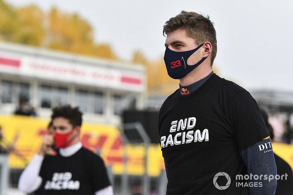 Max Verstappen, Red Bull Racing, on the grid prior to the start