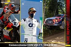 REPORT LIVE: commentiamo con voi F1, SBK e WRC