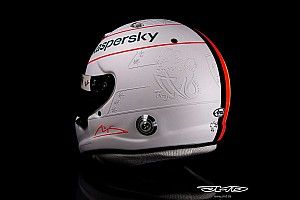 GALERIA: Veja o capacete de Vettel em homenagem a Schumacher na F1