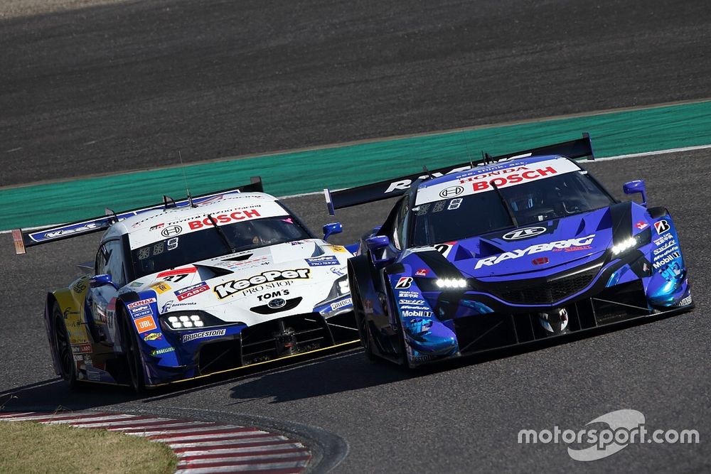 #100 RAYBRIG NSX-GT、#37 KeePer TOM'S GR Supra