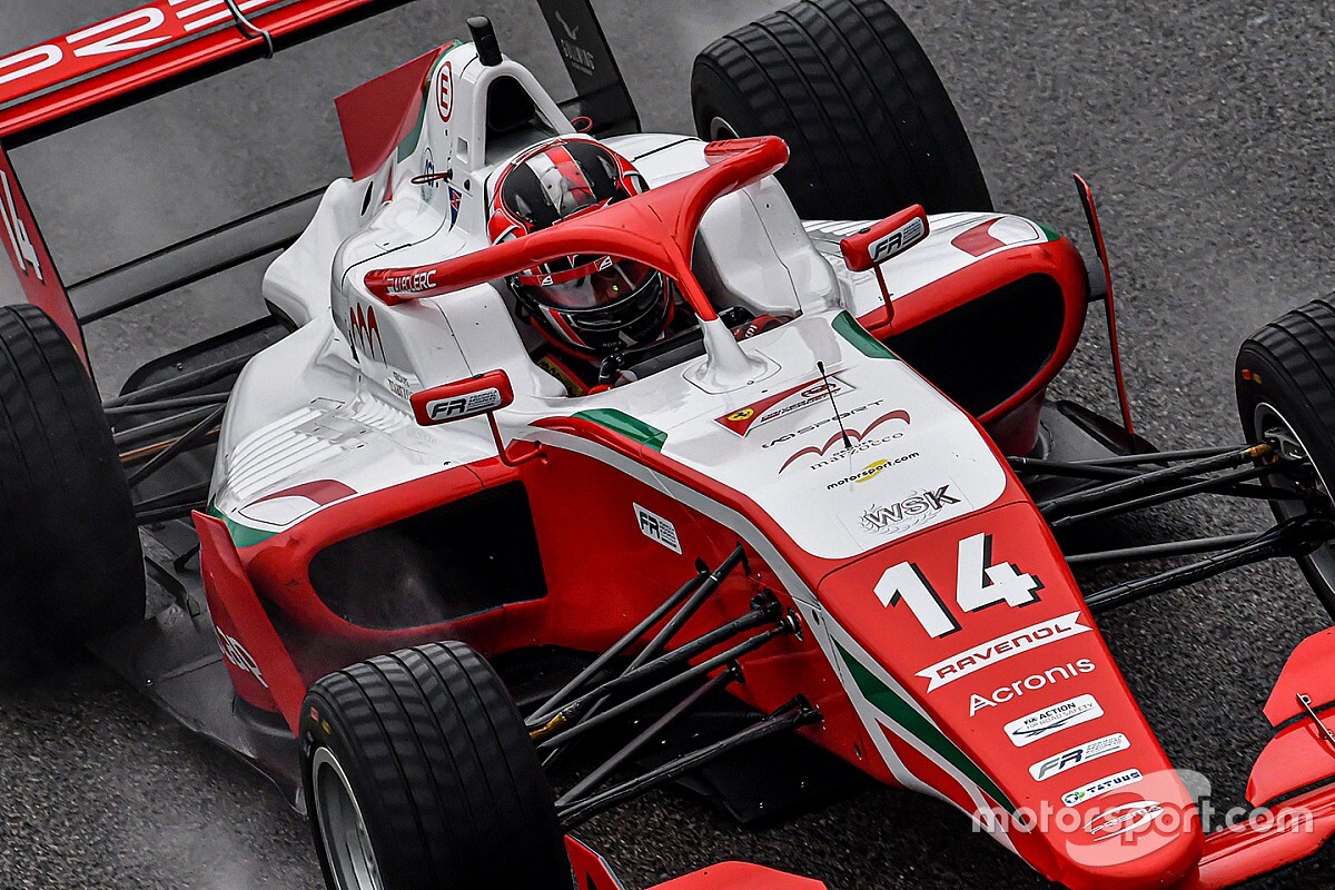 Formula Regional, Imola, Libere 1: Leclerc vola sul bagnato