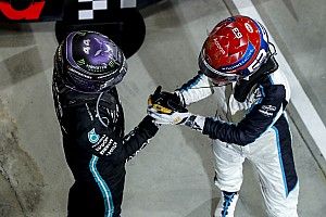 Russell rubbishes rumour of rift with Hamilton after Sakhir GP