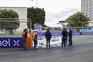 Rome E-Prix: Second practice cancelled after kerb breakage