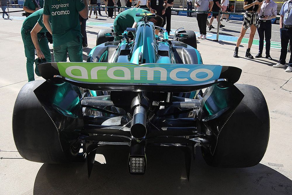 Aston Martin Racing AMR23 detalle trasero