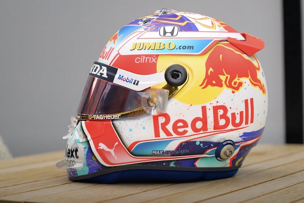 Verstappen onthult speciaal helmdesign voor Dutch GP