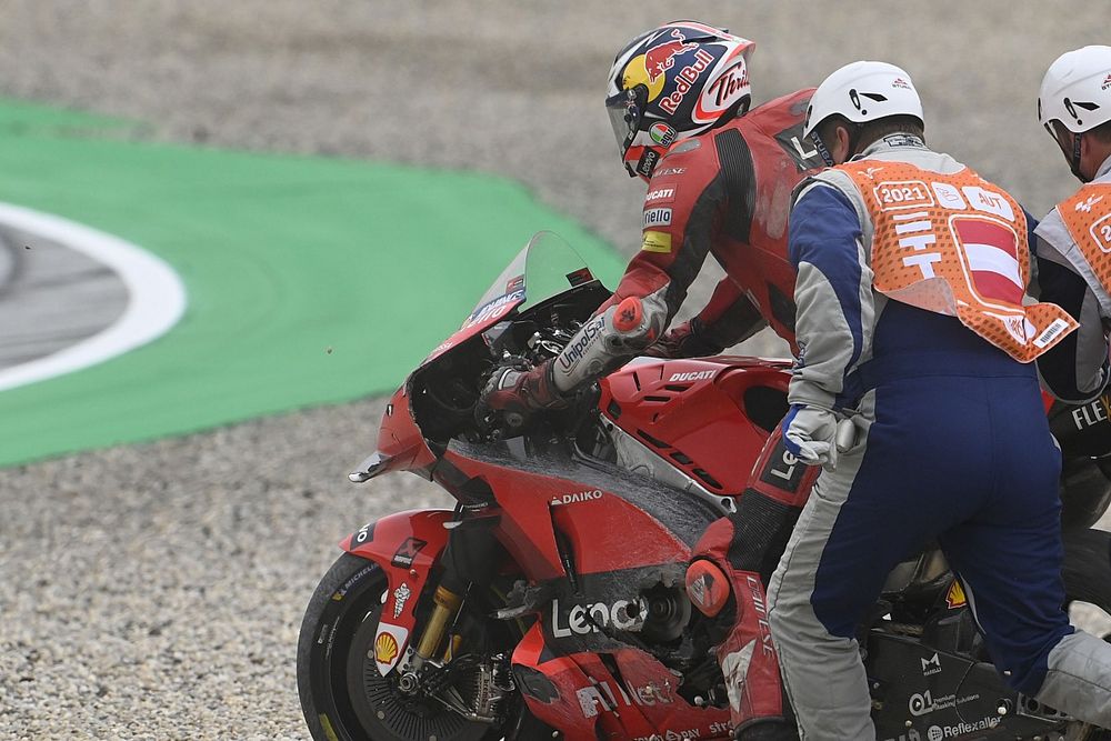 Jack Miller, Ducati Team crash