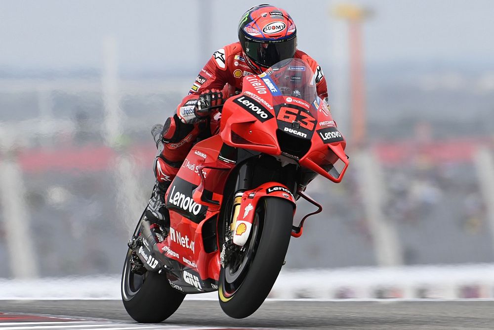 Bagnaia klopt Quartararo in strijd om pole in GP van Amerika