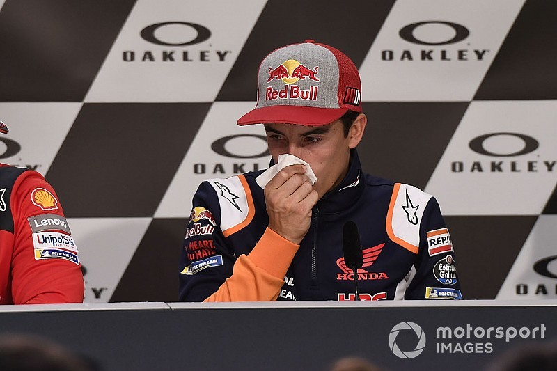 Dilanda sakit demam, Marquez tak maksimal