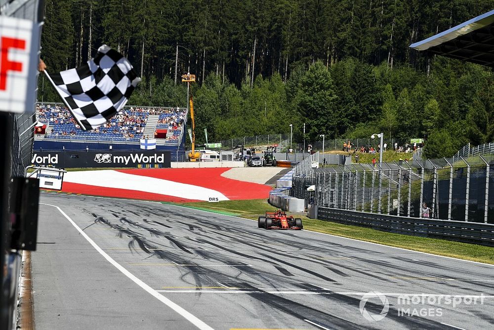 Charles Leclerc, Ferrari SF90, takes pole position