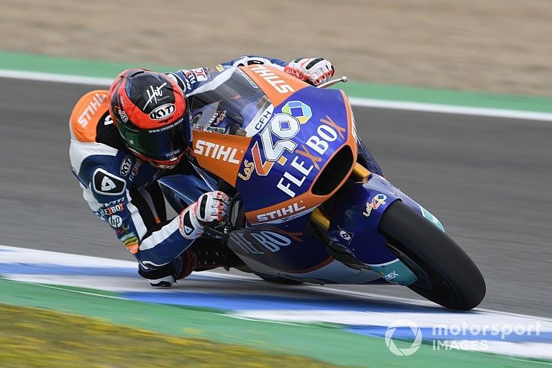Augusto Fernández se estrena en la pole de Moto2