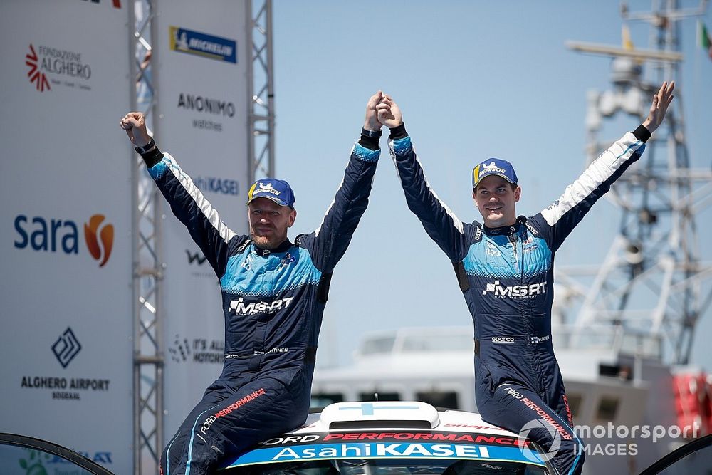 Podio: Teemu Suninen, Jarmo Lehtinen, M-Sport Ford WRT Ford Fiesta WRC