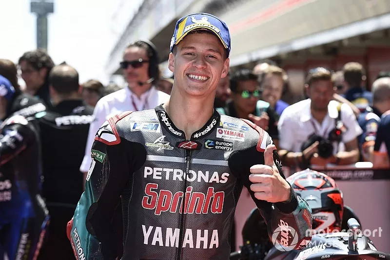 Pole sitter Fabio Quartararo, Petronas Yamaha SRT
