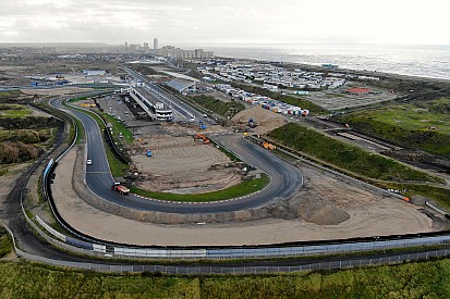 Drónfelvételen az átalakítás alatt álló holland F1-es pálya