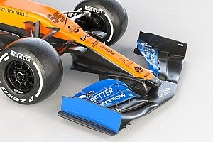 Videón is a McLaren 2020-as F1-es autója, az MCL35