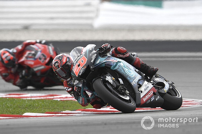 Michelin : le manque d'expérience de Quartararo a joué à Sepang