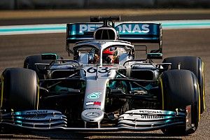 Russell tops F1 test for Mercedes, Leclerc crashes