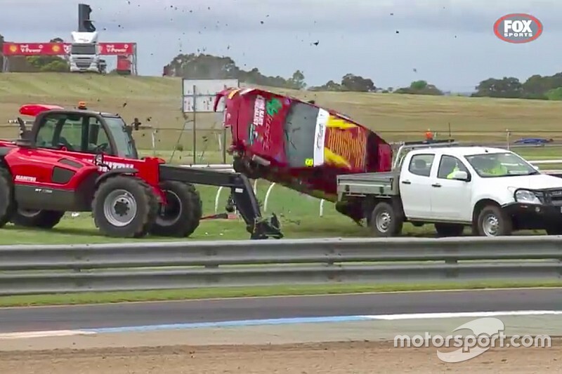 Driver uninjured in wild Sandown Toyota crash