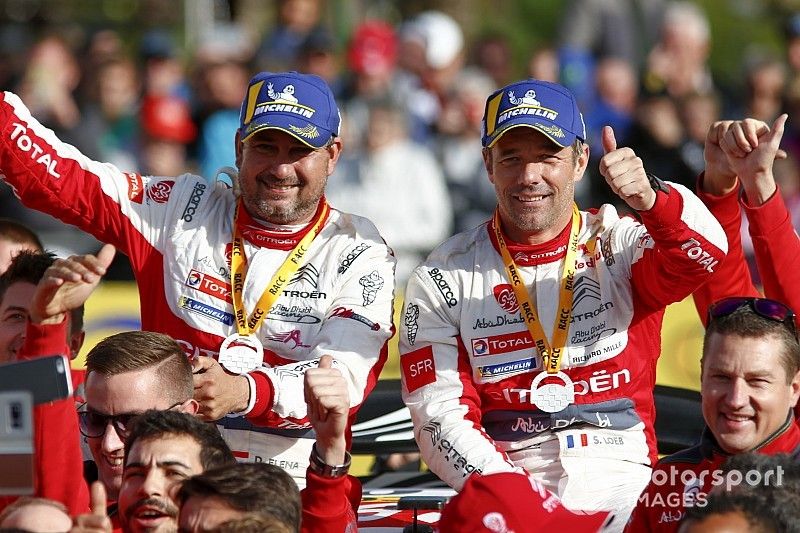 Les vainqueurs Sébastien Loeb, Daniel Elena, Citroën World Rally Team Citroën C3 WRC