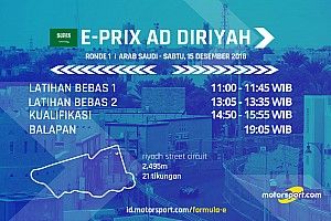 Jadwal Formula E E-Prix Ad Diriyah