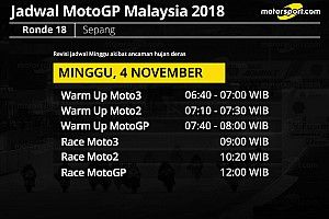 Antisipasi hujan, jadwal MotoGP Malaysia dimajukan