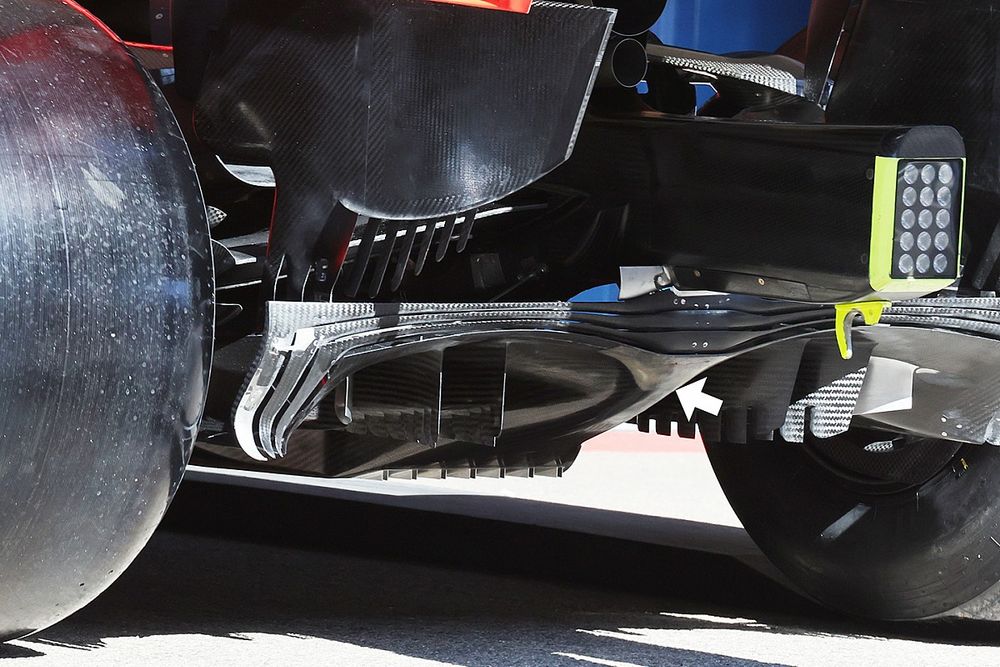 Red Bull Racing RB16B diffuser detail