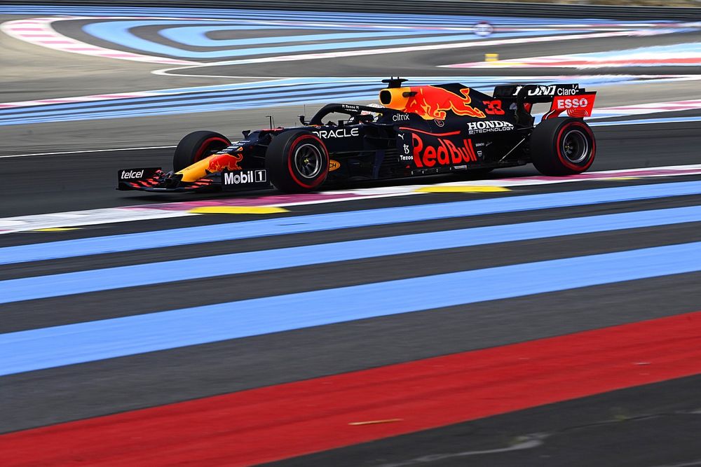 F1フランスFP2:目指すは3連勝……トップはレッドブル・ホンダのフェルスタッペン、角田は13番手