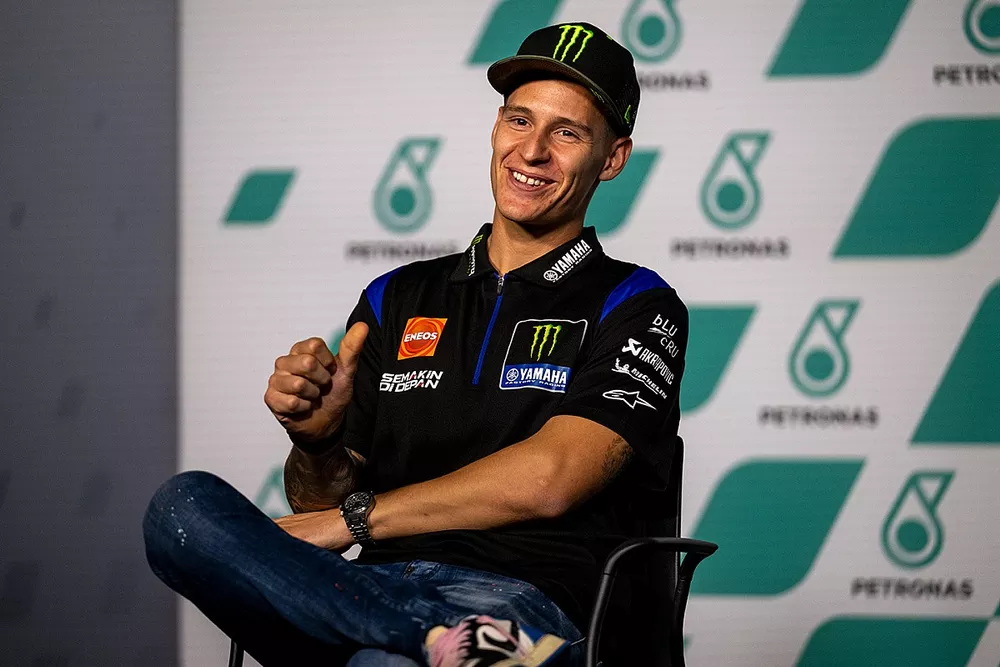 Fabio Quartararo, Yamaha Factory Racing, en conf&eacute;rence de presse